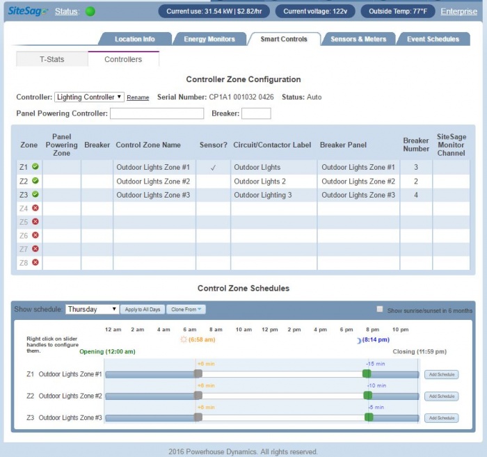C-store energy management controller